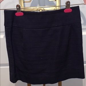 navy pleated skirt